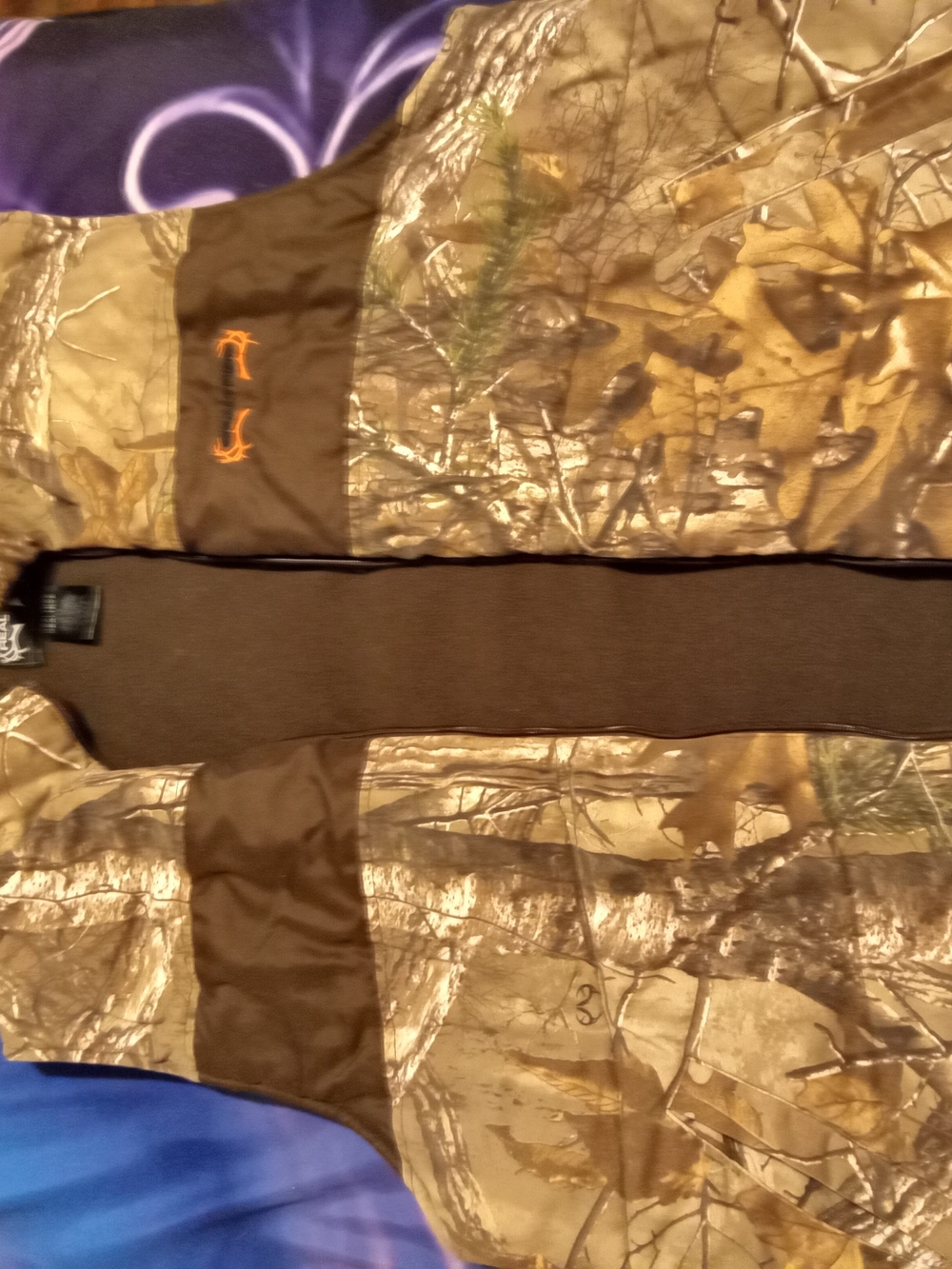 Realtree Camo Men's Jacket Vest - Brown and Tan